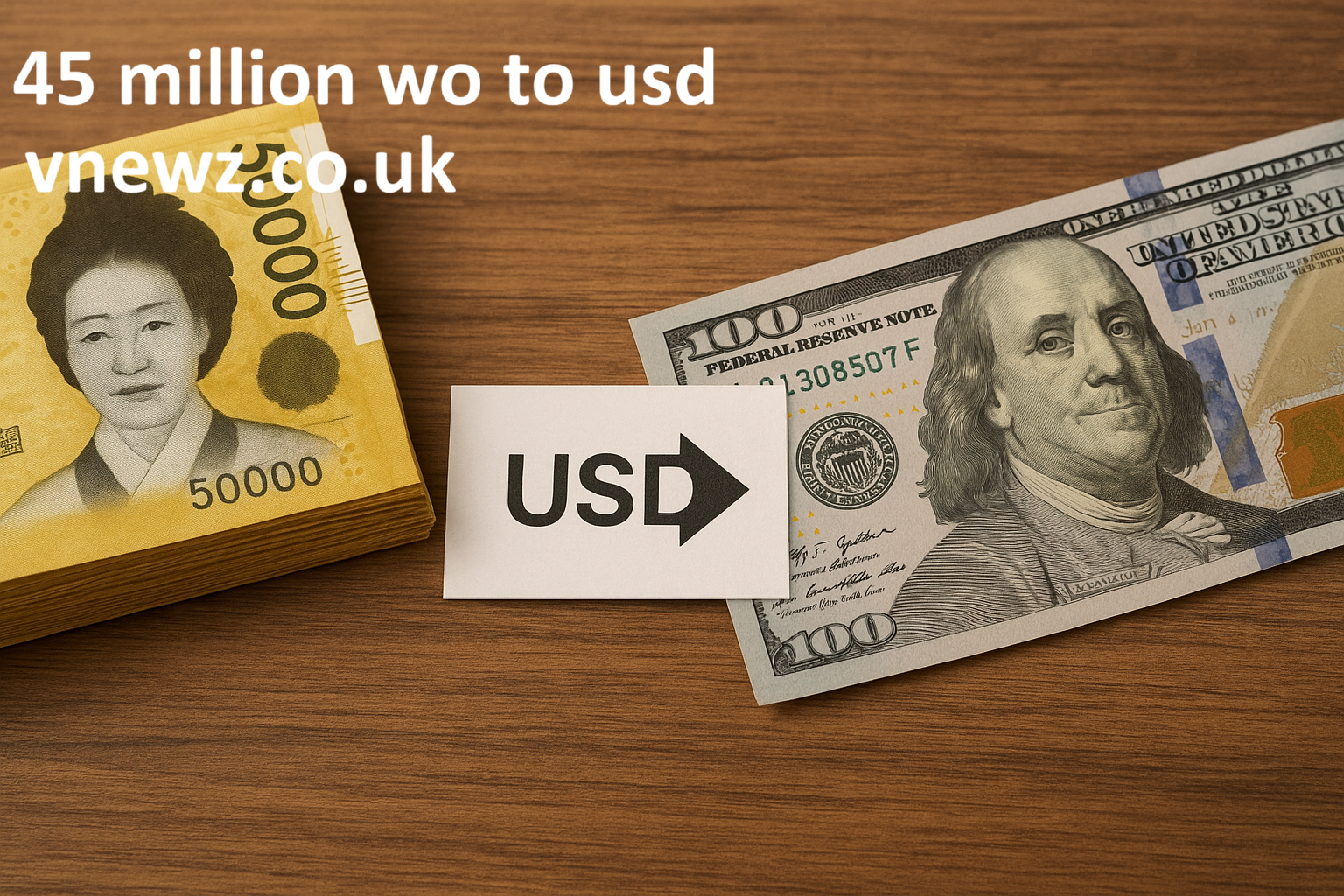 45 Million Won to USD