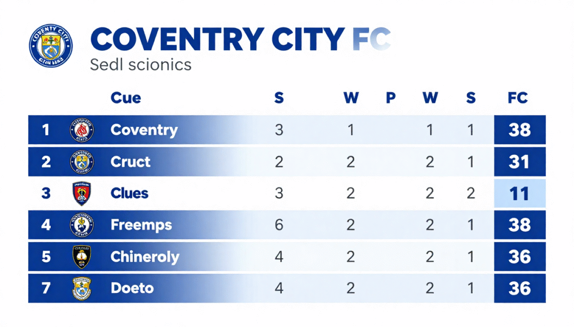 coventry city fc standings