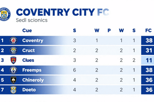 coventry city fc standings